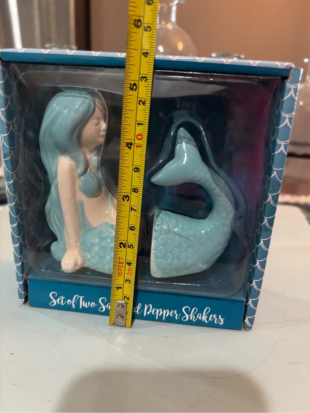 New Mermaid Salt And Pepper Shakers Cute Collectible NIB